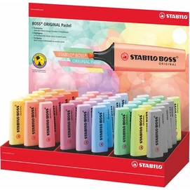Szövegkiemelő display, 2-5 mm, STABILO &quot;BOSS Pastel&quot;, vegyes pasztell színek (szín nem választható)