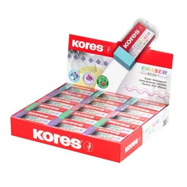 Radír display, KORES &quot;KE-30&quot;, pasztell színek
