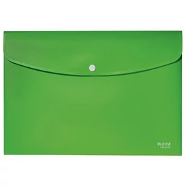 Irattartó tasak, A4, PP, patentos, LEITZ &quot;Recycle&quot;, zöld