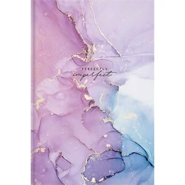 Jegyzetfüzet, B5, vonalas, 80 lap, keményfedeles, SHKOLYARYK &quot;Imperfectly perfect&quot;, lila
