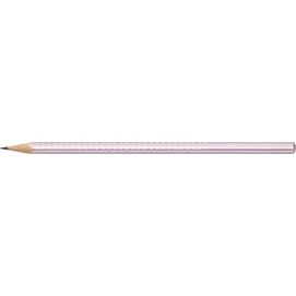 Grafitceruza, B, háromszögletű, FABER-CASTELL &quot;Sparkle&quot;, metál rózsaszín