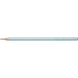 Grafitceruza, B, háromszögletű, FABER-CASTELL &quot;Sparkle&quot;, metál óceánkék