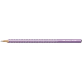 Grafitceruza, B, háromszögletű, FABER-CASTELL &quot;Sparkle&quot;, metál lila