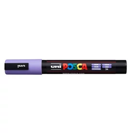 Dekormarker, 1,8-2,5 mm, UNI &quot;Posca PC-5M&quot;, halványlila