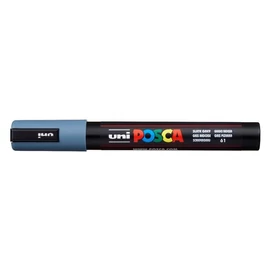 Dekormarker, 1,8-2,5 mm, UNI &quot;Posca PC-5M&quot;, palaszürke