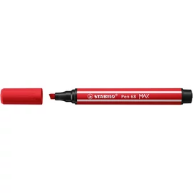 Filctoll, 1-5 mm, vágott hegy, STABILO &quot;Pen 68 MAX&quot;, piros