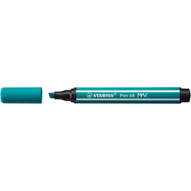 Filctoll, 1-5 mm, vágott hegy, STABILO &quot;Pen 68 MAX&quot;, türkizkék