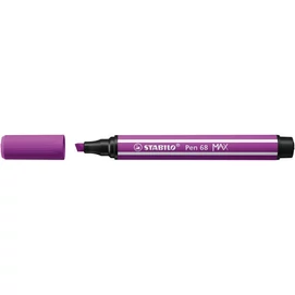 Filctoll, 1-5 mm, vágott hegy, STABILO "Pen 68 MAX", lila