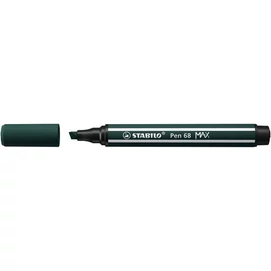 Filctoll, 1-5 mm, vágott hegy, STABILO &quot;Pen 68 MAX&quot;, földzöld