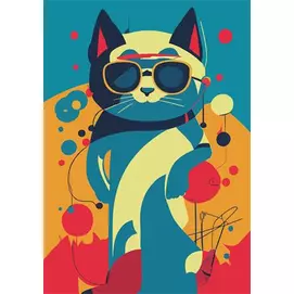 Naptár, tervező, A5, heti, DAYLINER "Colors Astro Cat"
