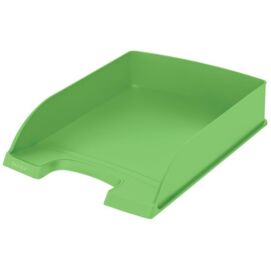 Irattálca, műanyag, A4, LEITZ "Recycle", zöld