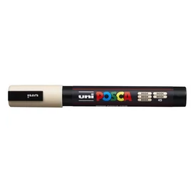 Dekormarker, 1,8-2,5 mm, UNI &quot;Posca PC-5M&quot;, bézs