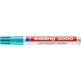 Alkoholos marker, 1,5-3 mm, kúpos, EDDING &quot;3000&quot;, türkíz