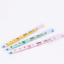 Golyóstoll, 0,3 mm, kupakos, FLEXOFFICE &quot;Rowin&quot;, kék