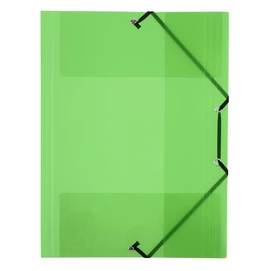 Gumis mappa, 15 mm, PP, A4, VIQUEL "Propyglass", zöld