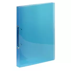 Gyűrűs könyv, 2 gyűrű, 20 mm, A4, PP, VIQUEL "Propyglass", kék