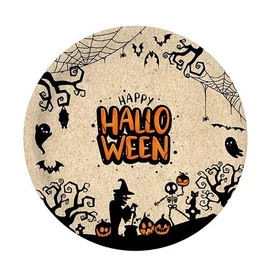 Tányér, papír, 23 cm, &quot;Halloween&quot;