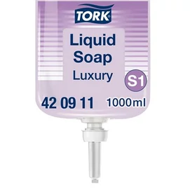 Folyékony szappan, 1 l, S1 rendszer, TORK &quot;Luxury&quot;, lila