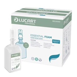 Habszappan, utántöltő, 1 liter, LUCART &quot;IDENTITY Essential&quot;, fehér