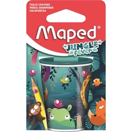 Hegyező, kétlyukú, tartályos, MAPED &quot;Jungle Fever&quot;