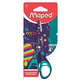 Olló, iskolai, 13 cm, MAPED &quot;Pixel Party&quot;