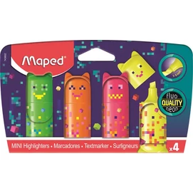 Szövegkiemelő készlet, 1-5 mm, MAPED &quot;Pixel Party Mini&quot;, 4 különböző szín