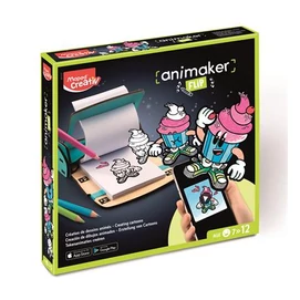 Animációkészítő készlet applikációval, Pop mini, MAPED CREATIV "Animaker Flip"
