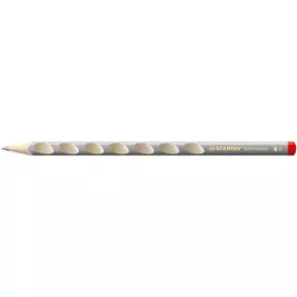 Színes ceruza, háromszögletű, jobbkezes, vastag, STABILO "EASYcolors", ezüst