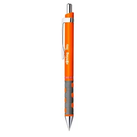 Golyóstoll, 0,8 mm, nyomógombos, neonnarancs tolltest, ROTRING &quot;Tikky&quot;, kék