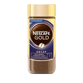 Instant kávé, koffeinmentes, 100 g, üveges, NESCAFÉ &quot;Gold&quot;