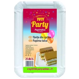Papírtálca, 13,5 x 20 cm, 25 db, TUTI &quot;Party&quot;