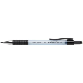 Nyomósirón, 0,5 mm, FABER-CASTELL &quot;Grip Matic 1375&quot;, égkék
