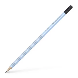 Grafitceruza, B, háromszögletű, radírral, FABER-CASTELL &quot;Grip 2001&quot;, égkék
