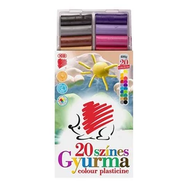 Gyurma, 400 g, ICO &quot;Süni&quot;, 20 különböző szín