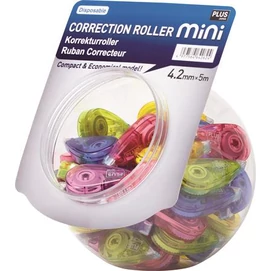 Hibajavító roller display, mini, 5 mm x 6 m, PLUS, vegyes színek (szín nem választható)