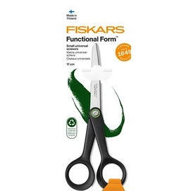 Olló, általános, 17 cm, FISKARS &quot;Functional Form Renew&quot;, fekete