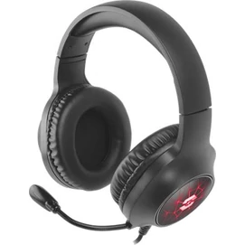 Fejhallgató, mikrofonnal, vezetékes, gaming, USB-A, SPEEDLINK &quot;VIRTAS Illuminated 7.1&quot;, fekete
