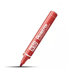 Alkoholos marker, 2 mm, kúpos, PENTEL "N50", piros