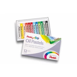 Olajpasztell kréta, PENTEL, &quot;Arts&quot;, 12 különböző szín