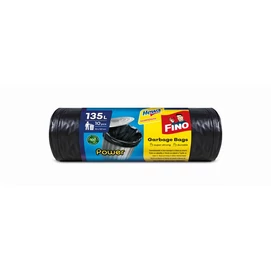 Szemeteszsák, 135 l, 10 db, 70x107 cm, 28 µ, FINO &quot;Power&quot;, fekete