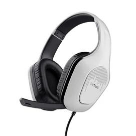 Fülhallgató, mikrofonnal, gaming, TRUST &quot;GXT415 Zirox&quot;, fehér