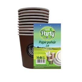 Papírpohár, 2 dl, 10 db, TUTI &quot;Party&quot;