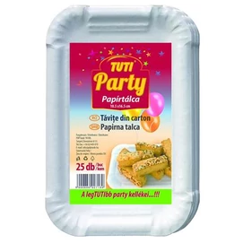 Papírtálca, 10,5x16,5 cm, 25 db, TUTI &quot;Party&quot;