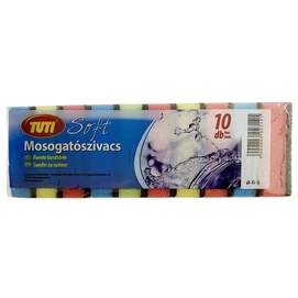 Mosogatószivacs, 10 db, TUTI &quot;Soft&quot;