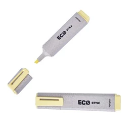 Szövegkiemelő, 1-4 mm, FLEXOFFICE &quot;HL05 Eco Style&quot;, sárga