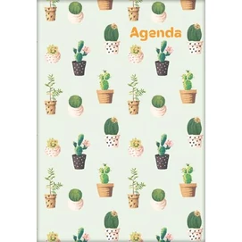 Naptár, tervező, A5, heti, DAYLINER, &quot;Colors&quot;, Cactus