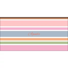 Zsebnaptár, fekvő elrendezésű, DAYLINER, &quot;Colors Stripes&quot;