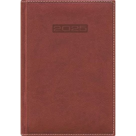 Naptár, tervező, B5, heti, DAYLINER, &quot;Sherwood&quot;, barnásvörös