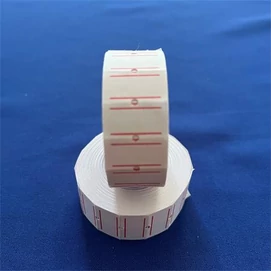 Árazószalag, 21x12 mm, &quot;Motex&quot;, csíkos