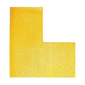 Padlójelölő matrica, 100 mm, DURABLE &quot;L&quot;, sárga